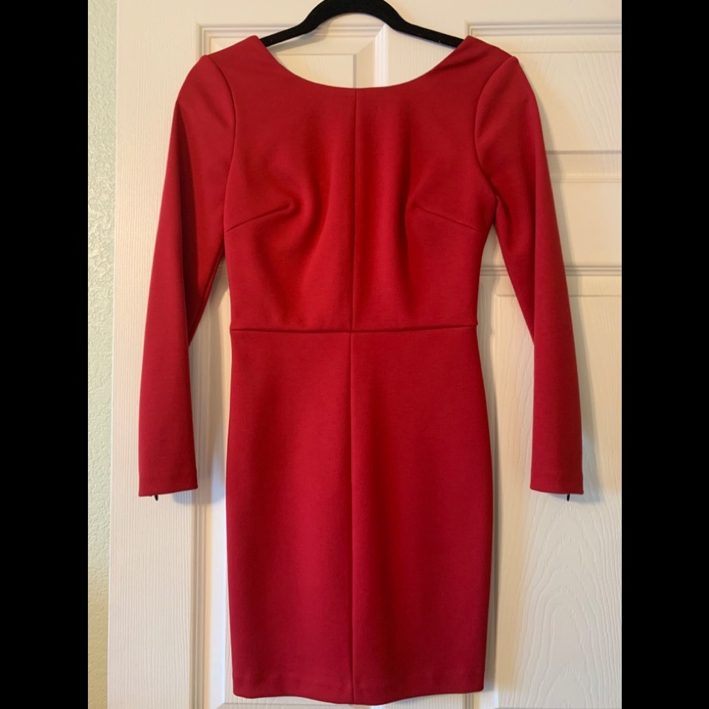 ROBERT RODRIGUEZ Red Bodycon Mini Dress